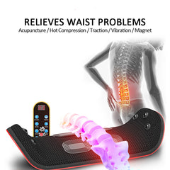 Relaxation Electric Lumbar Traction Device Waist Back Massager Vibration Massage Lumbar Spine Support Waist Relieve Fatigue