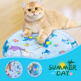 Summer Cooling Pet Water Bed Cushion Ice Pad Dog Sleeping Square Mat For Puppy Dogs Cats Pet Kennel Cool Cold